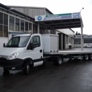 Lampferhoff Leichtsattel für den Autotransport - Seitenansicht