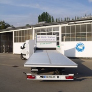 Lampferhoff BE-Leichtsattelzug Heckansicht